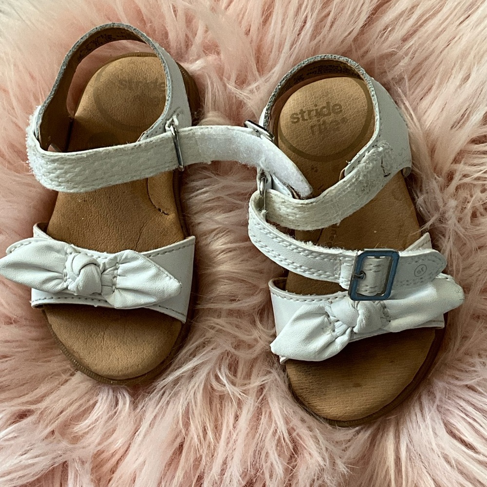 Stride Rite White Kids Sandals